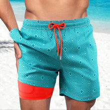 Benedikt | Herren Badeshorts mit Innenfutter – Türkis