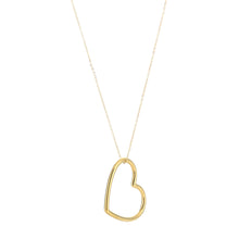 Elegante Herzanhänger Kette | Vegane Goldplattierte Schmuckidee – Gold