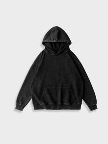 Warme Retro Stil Hoodie Mit Tasche Für Herren | Perfekt für Casual Tage – Schwarz
