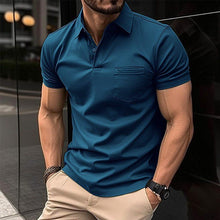 Beckham - Herren Polo‑Shirt – Blau