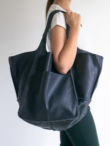 Aizel - Strandtasche Eleganz am Meer Unverwechselbar – BLAU