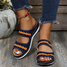 Hannah – Stilvolle Orthopädische Sommer-Sandale – Blau