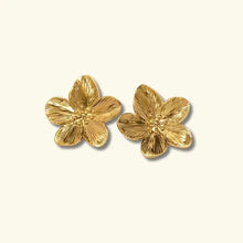 Blumen Ohrringe Gold – Gold