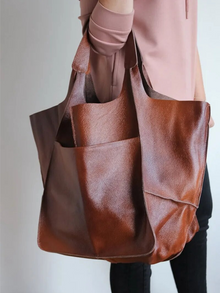 Aizel - Strandtasche Eleganz am Meer Unverwechselbar – BRAUN