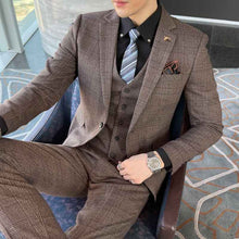 Business Anzug Herren – Braun Grau