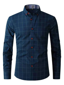 Business Hemd Herren – Marineblau