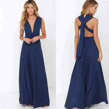 Vielseitiges Elastisches Wickelkleid - Denise – Navy Blau