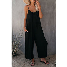 Allira | Lose ärmellose Jumpsuits – Schwarz
