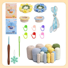 2+2 Gratis | GarnBlüte™ Stressfreier Häkelspaß – 🌼2 Gelb + 2 Blau
