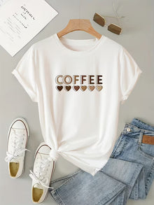 Nimina – Elegantes T-Hemd MIT Grafikprint – Weiß