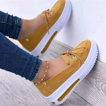 LoftEase™ – Modische Plateau-Loafers für Damen mit Komfortabsatz – Gelb