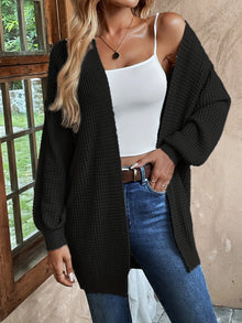 Lässiger Woll Strickcardigan für Damen | Perfekt für den Alltag – Schwarz