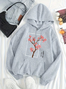 Stilvoller Pullover-Hoody mit Kapuze für Women | Perfekt für Casual Days – Grau
