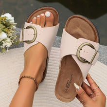 Beryl | Beige Komfort Sandalen – Khaki