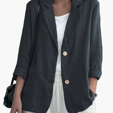 Damen Blazer im lässigen Business Look – Dunkelgrau