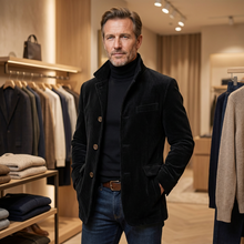 Carter – Elegante Herrenjacke mit Vintage-Charakter – Schwarz
