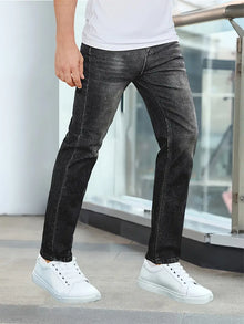 Casual Stylische Herrenjeans - Liam – Schwarz