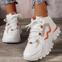 Modische Leichte Strick-Cut-Out Sneaker für Damen | Perfekt für Casual Days – Orange