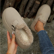 Damen Winterclogs mit Schnalle und Fellfutter - Sabine – Weiß
