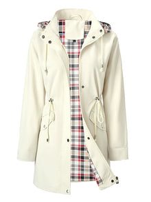 Amel – Wasserdichte Jacke Mit Langen Ärmeln – Weiß