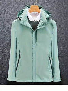 Irina | Damen Winddichte Winterjacke mit Kapuze – Hellgrün