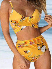 Ashley - Modernes 2-Teiliges Sommer-Bikini-Set – Gelb