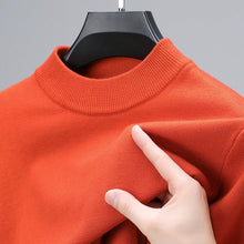 Sian | Kaschmir-Sweater mit geripptem Saum – Orange