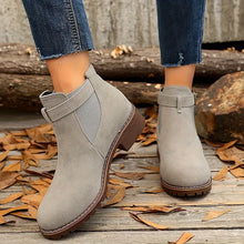 Miniya – Stiefeletten mit Schnallenriemen – Grau