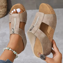 Jose | Orthopädische Sandalen mit Keilabsatz – Beige
