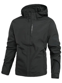 Norberto – Wasserdichte Jacke Mit Langen Ärmeln – Schwarz