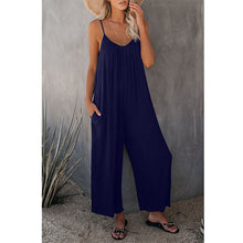 Allira | Lose ärmellose Jumpsuits – Dunkelblau