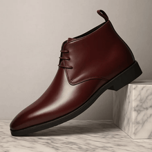 Chukka Boot Herren Schlanke Passform – Weinrot