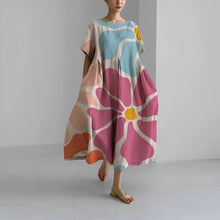 Liriane | Zeitlos romantisches Maxikleid mit Blumenmuster – Rosa