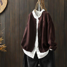 Damen Strickjacke in Übergrößer | Bequem – Braun