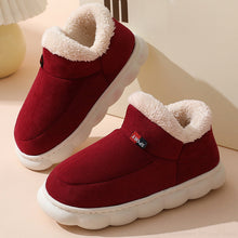 Sofie Damen bequeme Fell Pantoffeln – Bordeauxrot