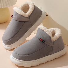 Sofie Damen bequeme Fell Pantoffeln – Grau