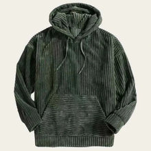 Cord Kapuzenjacke Herren – Dunkelgrün