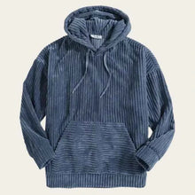 Cord Kapuzenjacke Herren – Blau