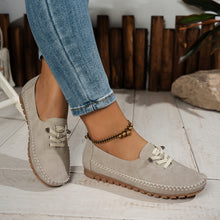 Cordania | Damen Komfort Schnür Loafer – Beige