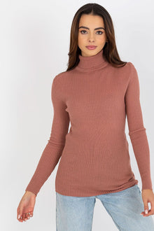 Gerippter Rollkragenpullover | Klassisches Design | Zeitlose Eleganz – Rosa