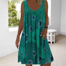 Paduch – Lässiges ärmelloses Sommer Kleid Mit Drucken – Grün