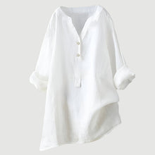 Johanne – Elegante Bluse Mit Knöpfen – Weiß