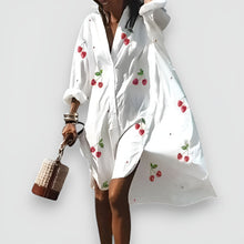 Kleid mit Print | Lockerer Schnitt | Sommerlicher Flair – Kirschen