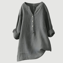Johanne – Elegante Bluse Mit Knöpfen – Grau