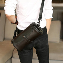 Elegante Kairo Eimer-Tasche aus hochwertigem Leder – Schwarz