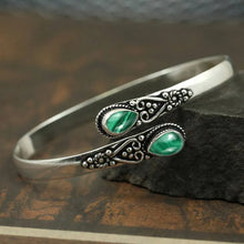 Rovik – Vintage-Armband Aus Silber – Grün