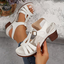 Bridget | Blockabsatz Atmungsaktiv Sandalen – Weiß