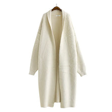 Sarah | Damen Offener Langer Mantel Stil – Creme