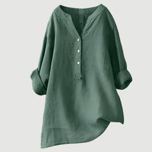 Johanne – Elegante Bluse Mit Knöpfen – Grün