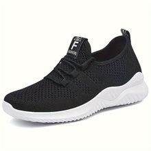 Modische Einfarbige Freizeitsneaker für Damen | Perfekt für Casual Days – Schwarz